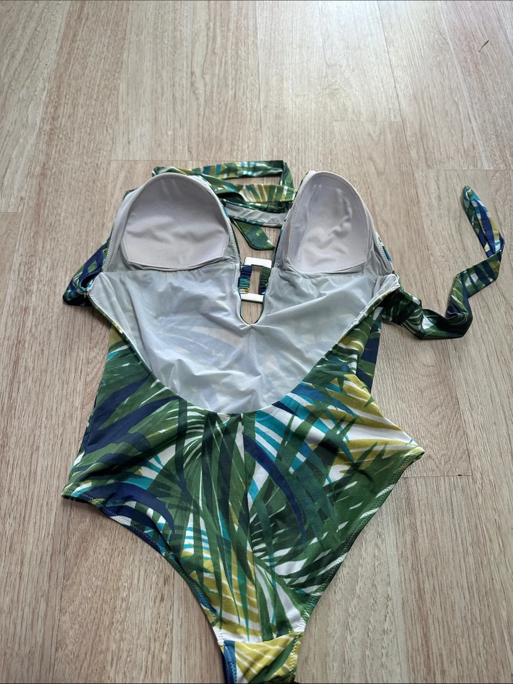 Cosabella Multicolor Tropical-Print Swimwear in Green, Blue & Yellow - Picture 4 of 7